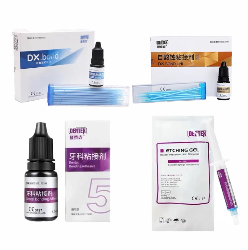 Dental Dentex Resin Adhesive DX. BOND V/VII/VIII Etchant Photocuring Self Etching Material Whitening Dentistry Nursing Repair