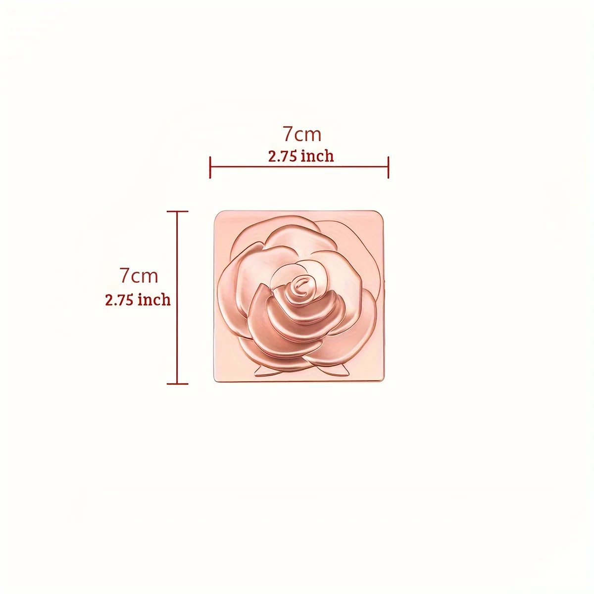 Tragbarer Schminkspiegel, leichter, luxuriöser doppelseitiger Klappspiegel, kleiner Spiegel