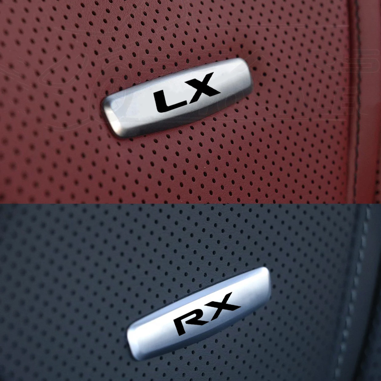 Car Chair Seat Sticker Front Seat Tuning Badges Metal For Lexus CT200h ES GC GS GX IS LC LF LS LX NX RC RX UX FSport Accessories