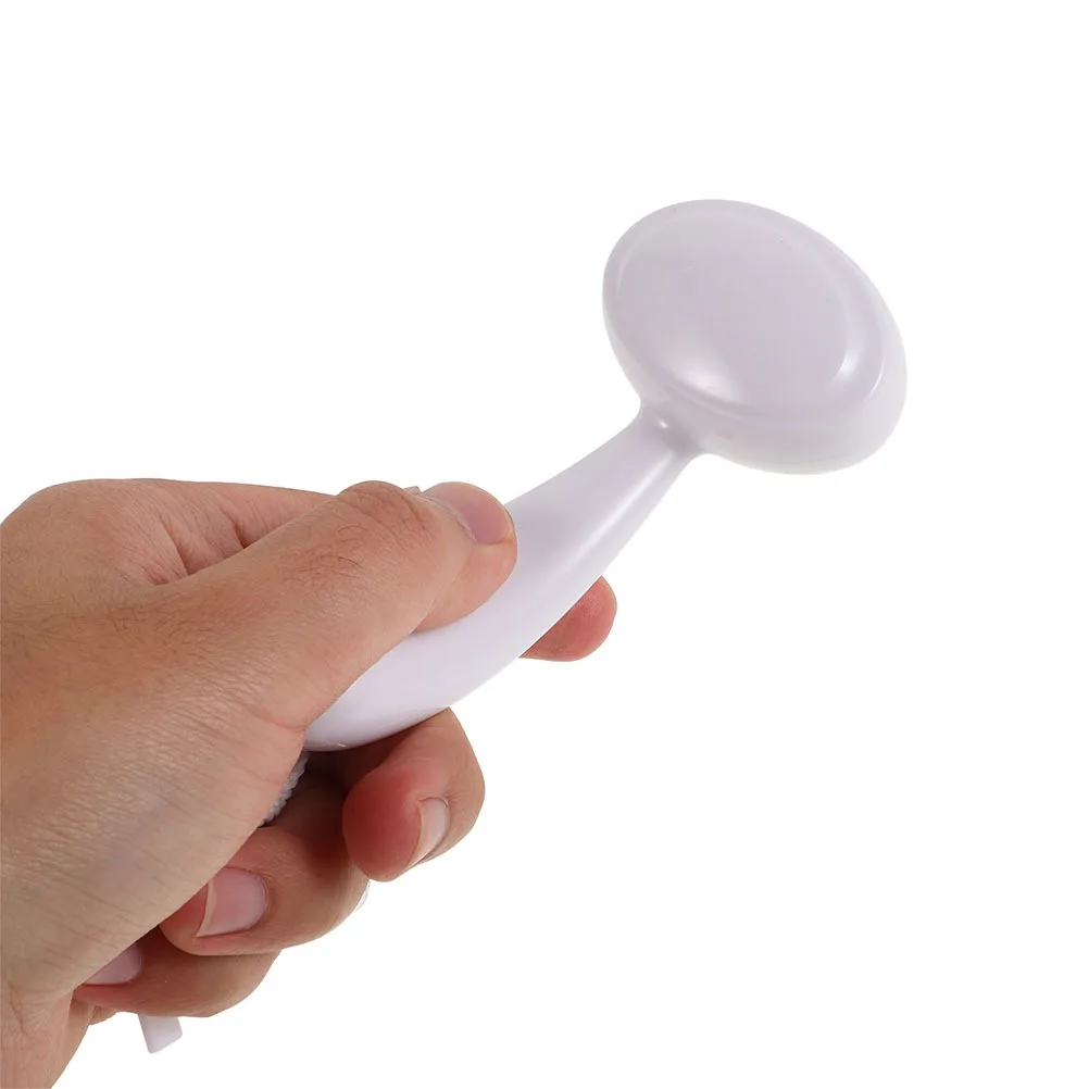 2Pcs Manual Facial Cleansing Brush Soft Bristle Face Scrubber Exfoliator for Deep Pore Cleaning Blackhead Removal Long Handle