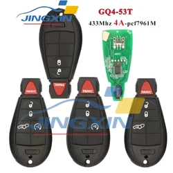 JING XIN GQ4-53T Remote Car Key 433MHz PCF7961M 4A Chip For Jeep Cherokee Sport KL 2014 2015 2016 2017 2018 2019 Fob Car key