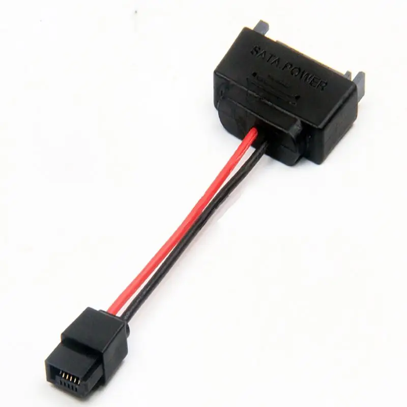 A49T 2Pcs SATA 15Pin Male To 6Pin SATA Cable SATA 15 Pin To 6 Pin Power Adapter Cable for Notebook CDROM 6Pin Adapter Cable