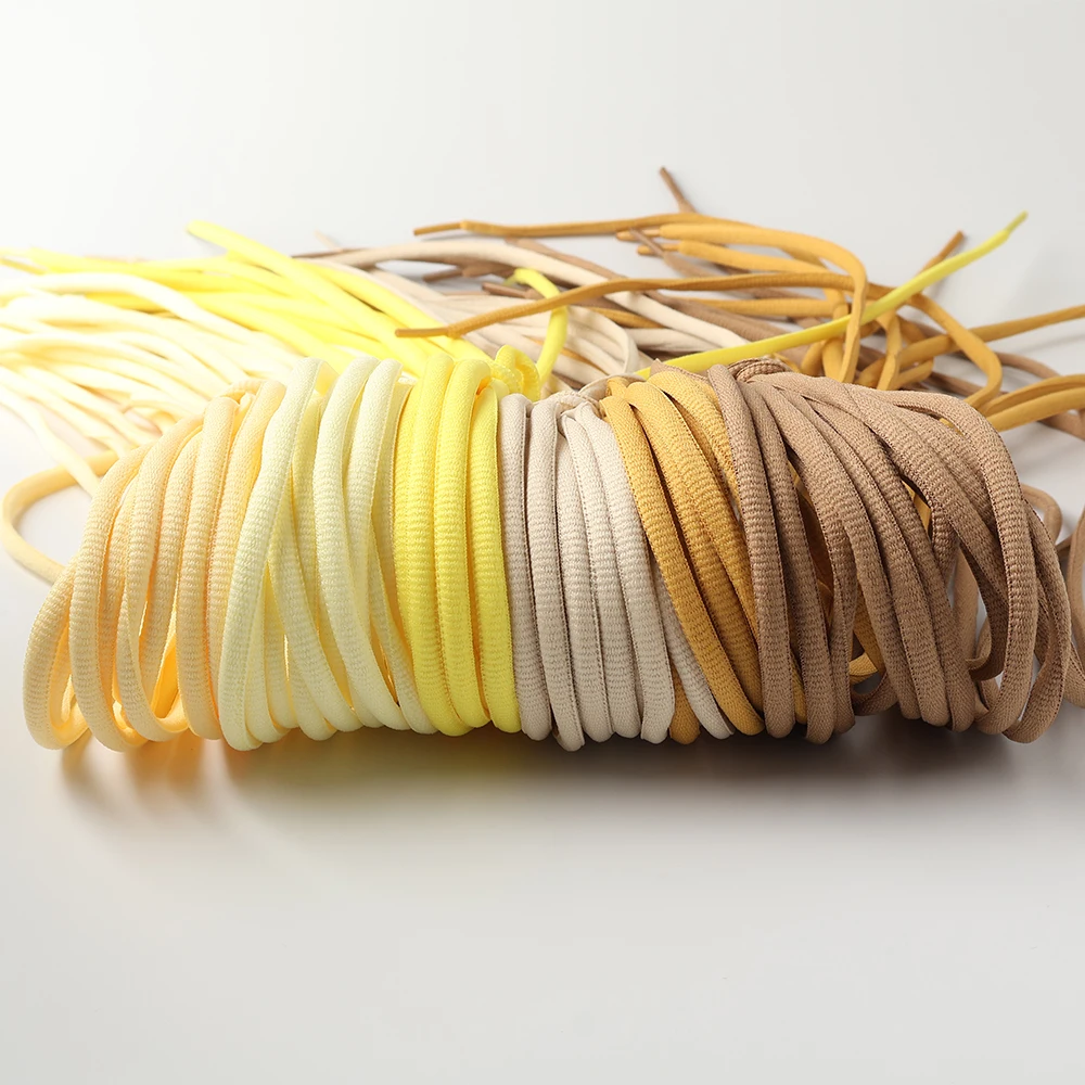 

1 пара желтых овальных полукруглых спортивных шнурков, 100–160 см, для спортивной/беговой обуви, унисекс