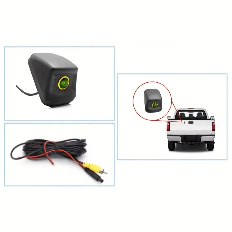 

Backup Camera for 4X4 Pickup Trucks a Fisheye Lens And Adjustable Guidelines for Toyota Hilux, for GMC, for Ford F150 Pickups