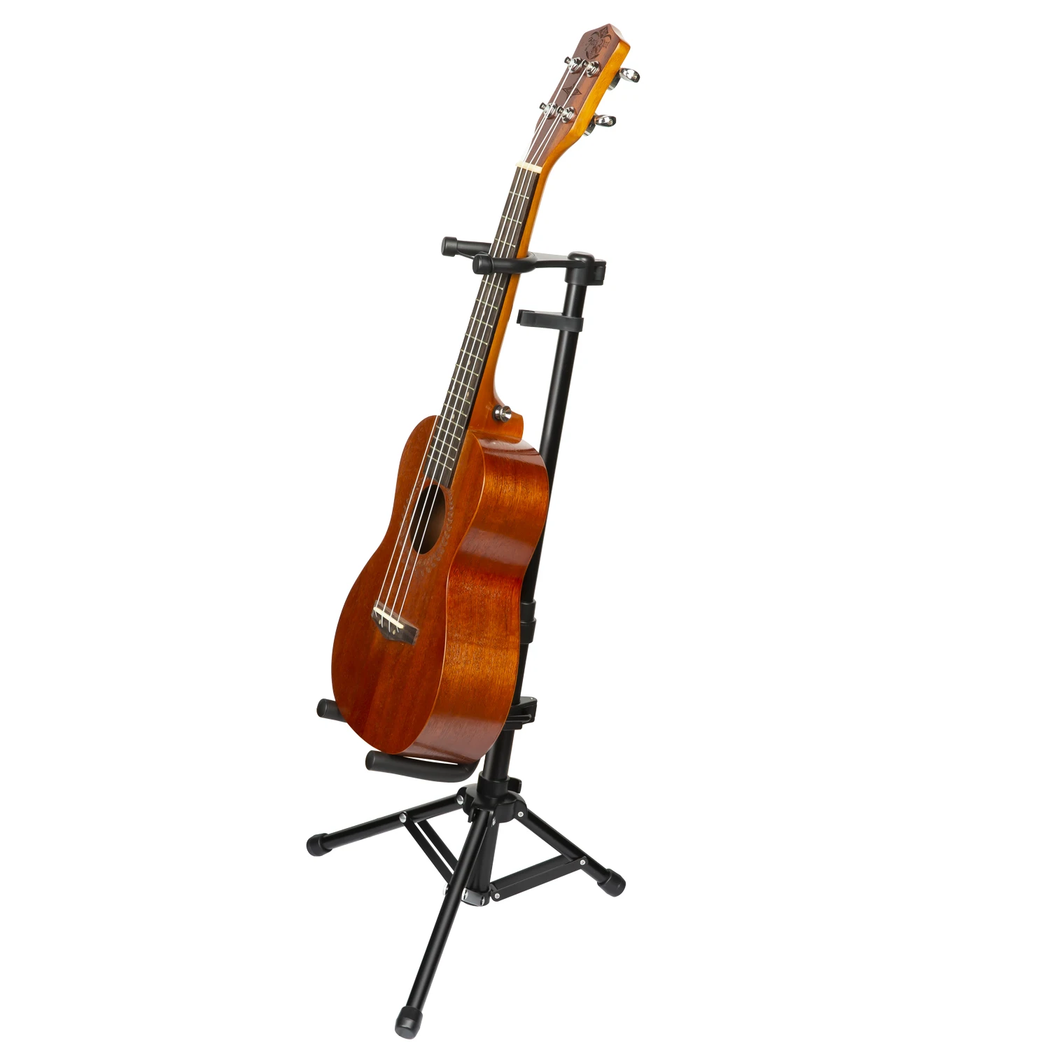 Flanger Violin Stand Looped Ukulele Metal Stand Individual Bow Positions Black 3 Legged Support Bracket Ukulele Violin Parts