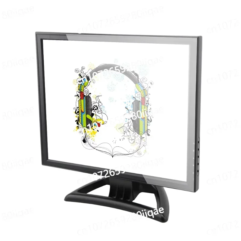 Pos 15-inch 4- or 5-wire resistive touchscreen USB monitor with VGA and stable stand