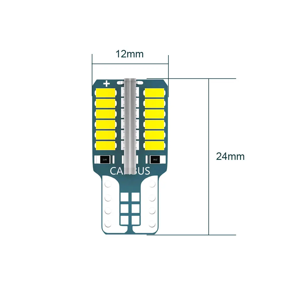 2pcs Universal Car License Plate Lighting Car Interior Reading Bulbs Car T10 3014 6500K Signal Lamp Auto Light Accessories