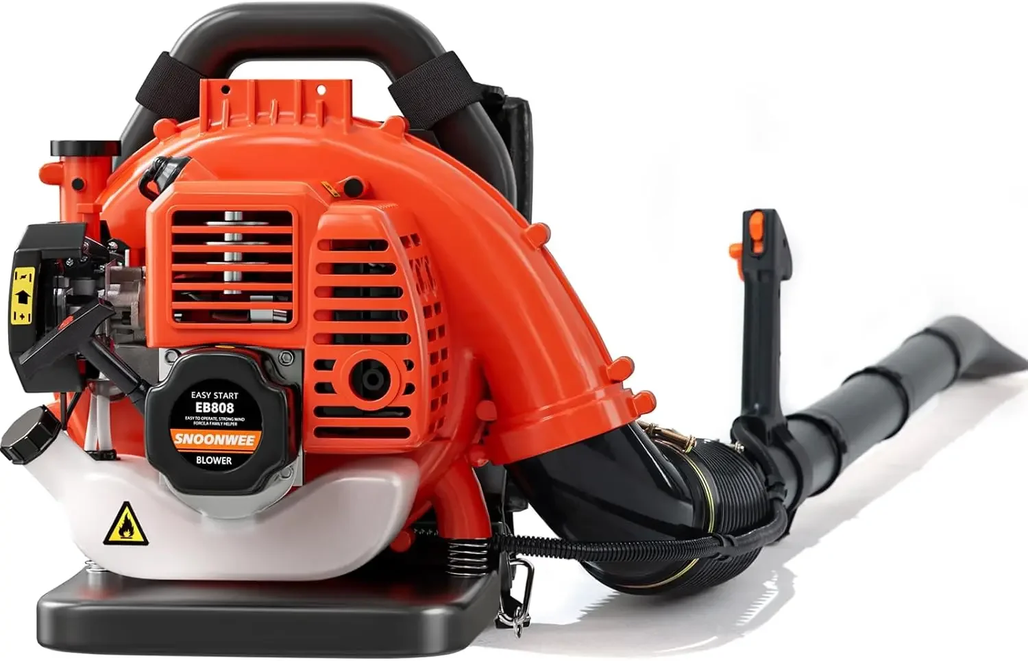 

Backpack Leaf Blower Gas Powered – Commercial 52cc 2-Stroke Engine, 200 MPH & 550 CFM Heavy Duty Blower for Lawn Care, Debris &