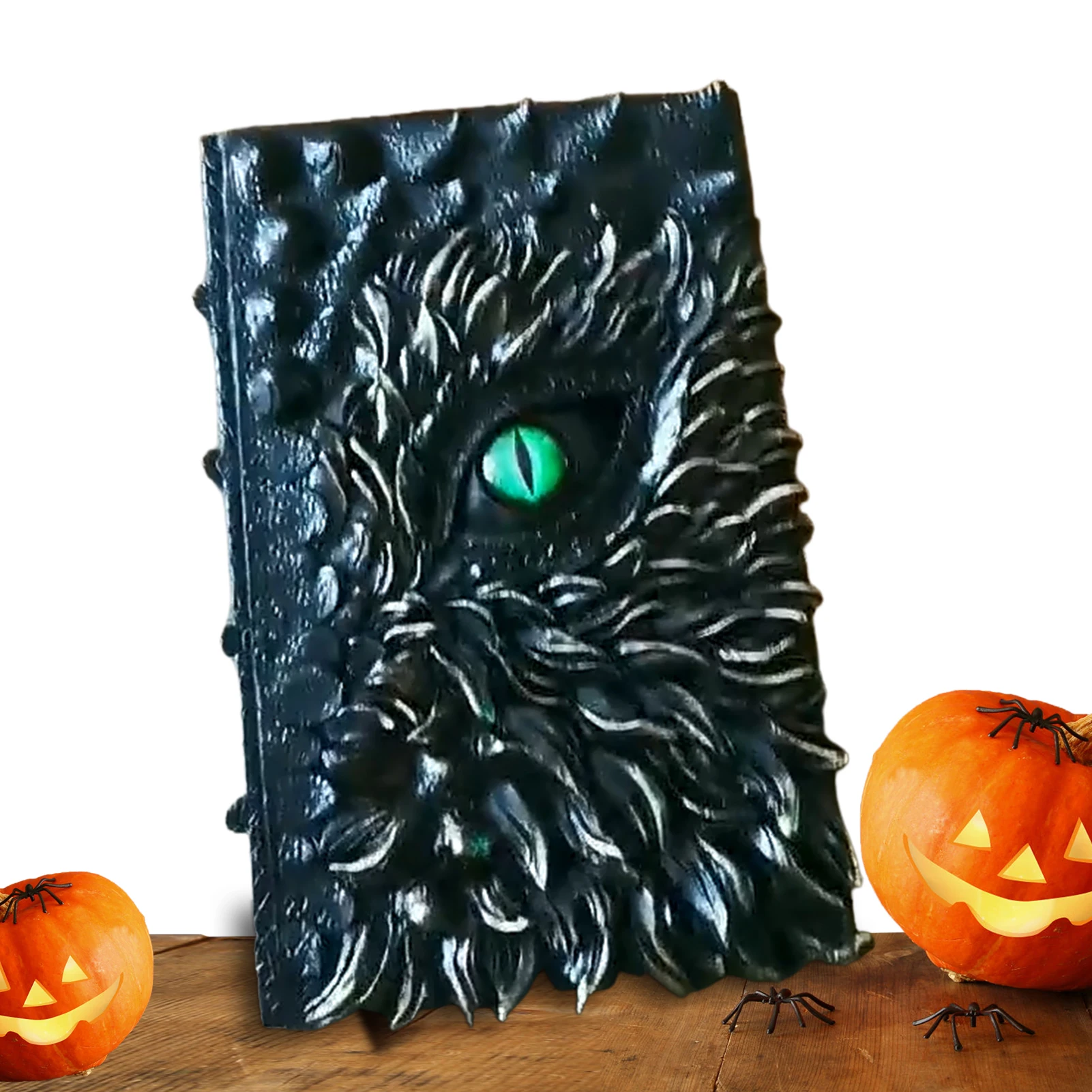 2022 Halloween 3D One-Eyed Dragon Devil\'s Eye Prop Book Hardcover Resin Cover Diary Book Craft Decoration Easter Gift