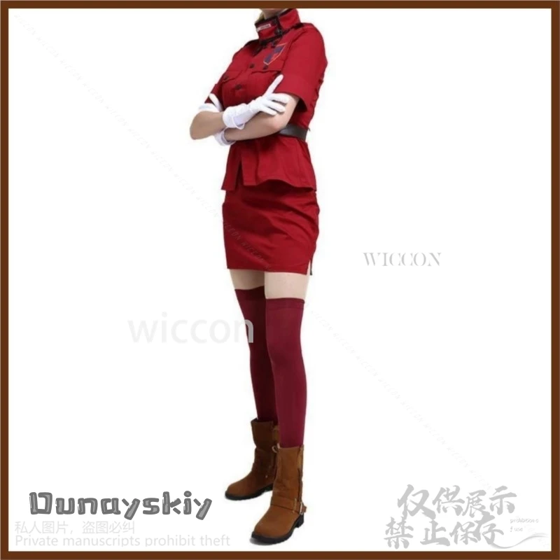 Anime Hellsing Herushingu Cos Seras Victoria Cosplay Costume, uniforme de police de vampire, jupe sexy, perruque pour femme, carnaval trempé Lolita