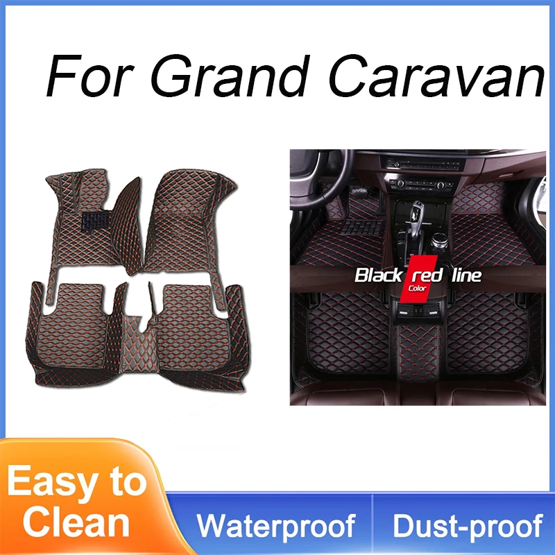 Car Mats Floor For Dodge Grand Caravan 2008~2020 7seat Waterproof Car Floor Mat Ceubre Pisos Para Autos Car Accessories Interior