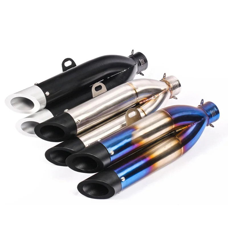 

Modified Street Double Outlet 51mm Universal Motorcycle Sc Exhaust Pipe For Yamaha Kawasaki Z750/800 Ninja DB Killer Muffler