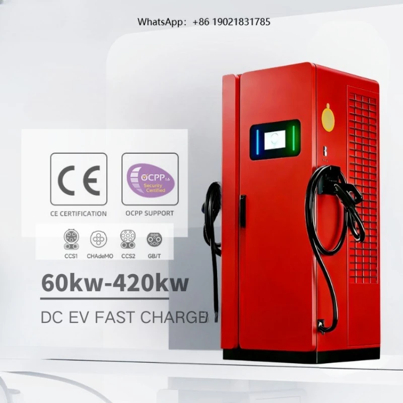 New Fast EV Charging Station 60kW 120kW 180kW DC Dual CCS1 Plugs High Power Commercial EVSE Charging Pile with RFID