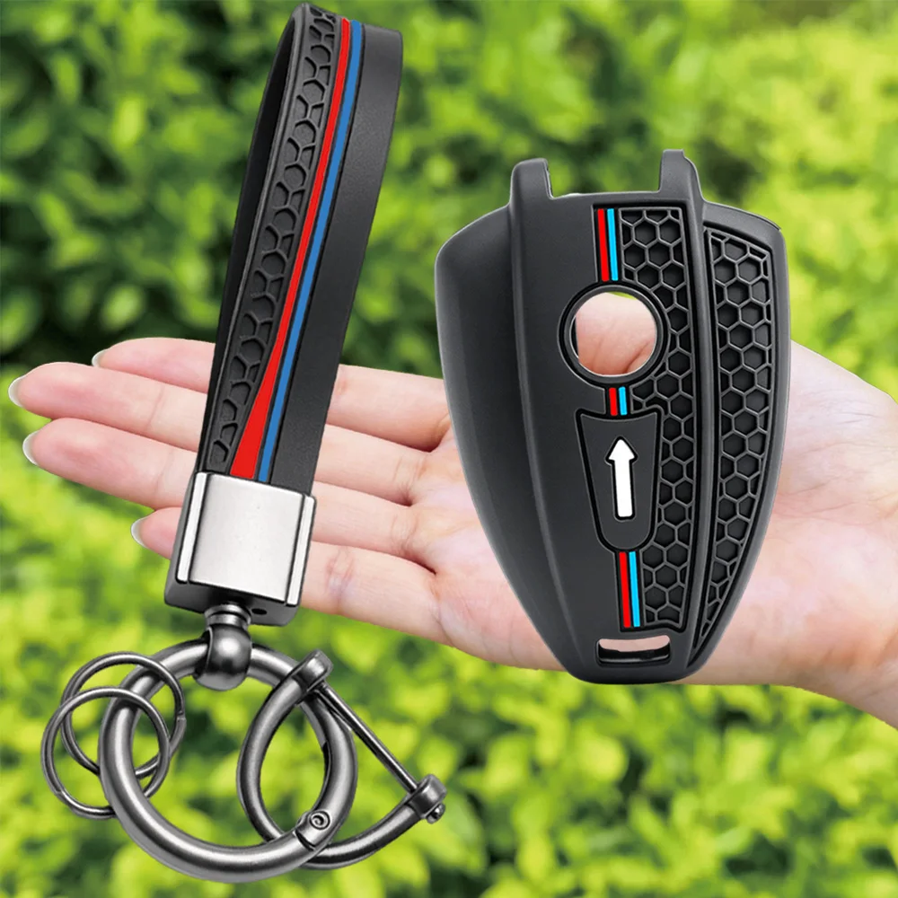 Keychain Silicone Motorcycle Key Case Protector Keyless Cover For BMW R 18 Classic 100 Years R18B R18 B/Roctane/Transcontinental