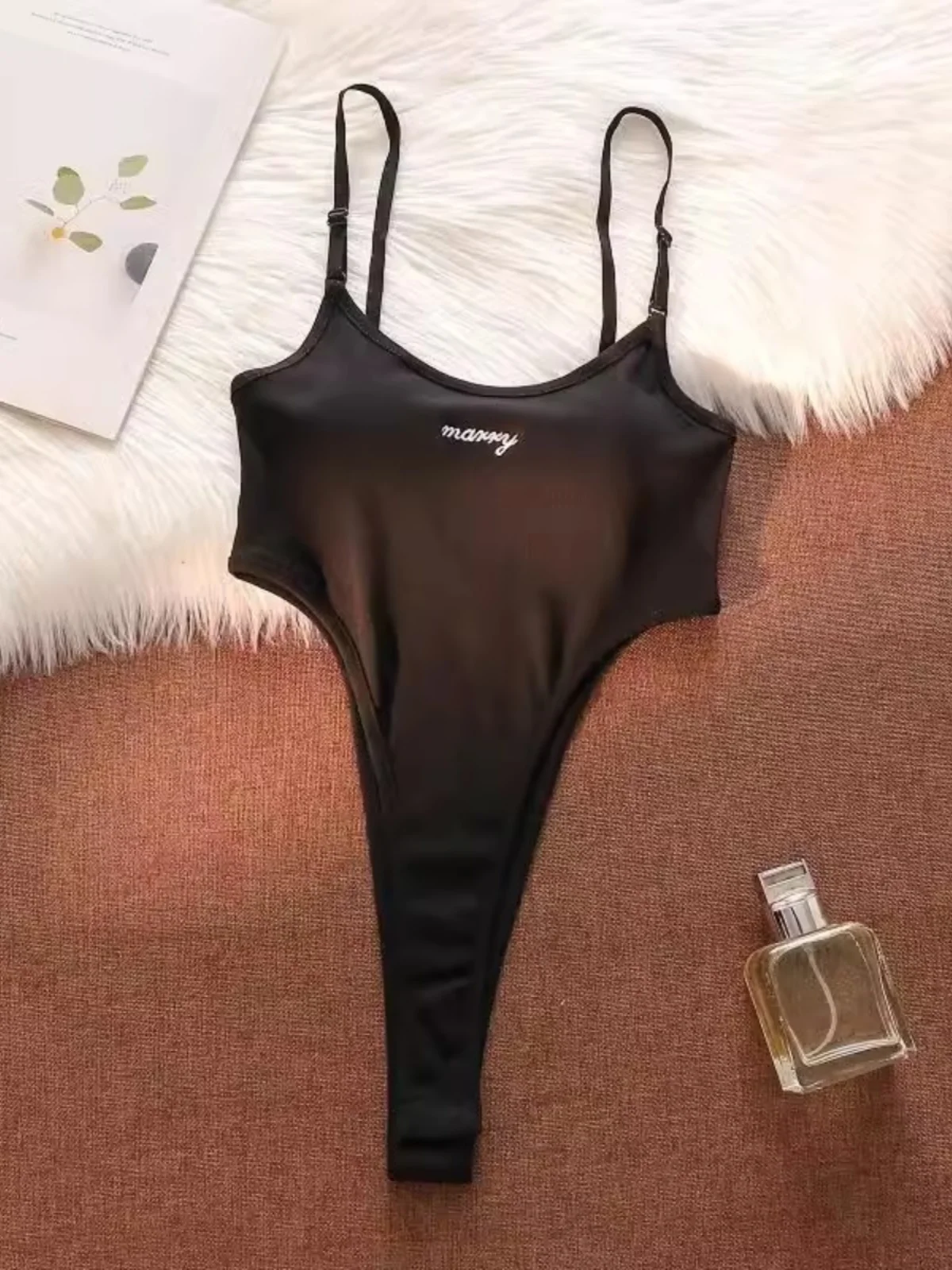 American Sle Sexy ajustado elástico chaleco con correa alta división vientre ow Base Csole Hot Girl ropa interior Top Fa...