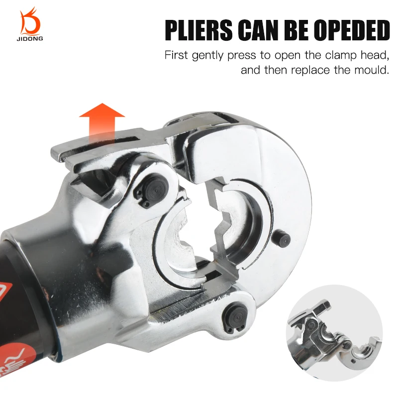 ES-300 Professional Electric Battery-Powered Cable Copper Tube Crimping Tool Kit with Hydraulic Features Terminal Wire Included