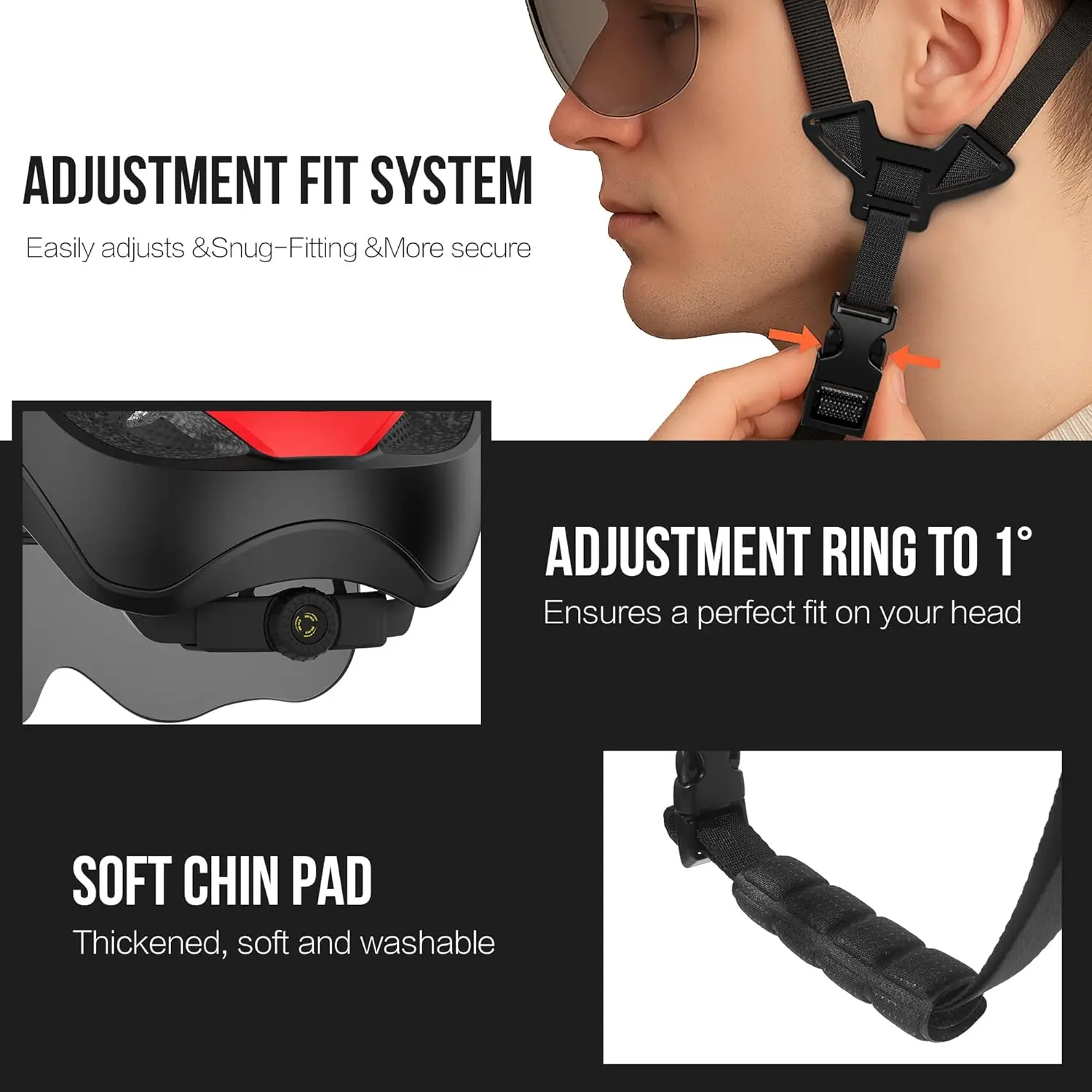 Eastinear دراجة خوذة ركوب أضواء Led الأمامية والخلفية ، خوذة ركوب الدراجات على الطرق الحضرية ، قابلة للشحن بدوره إشارة دراجة الملحقات