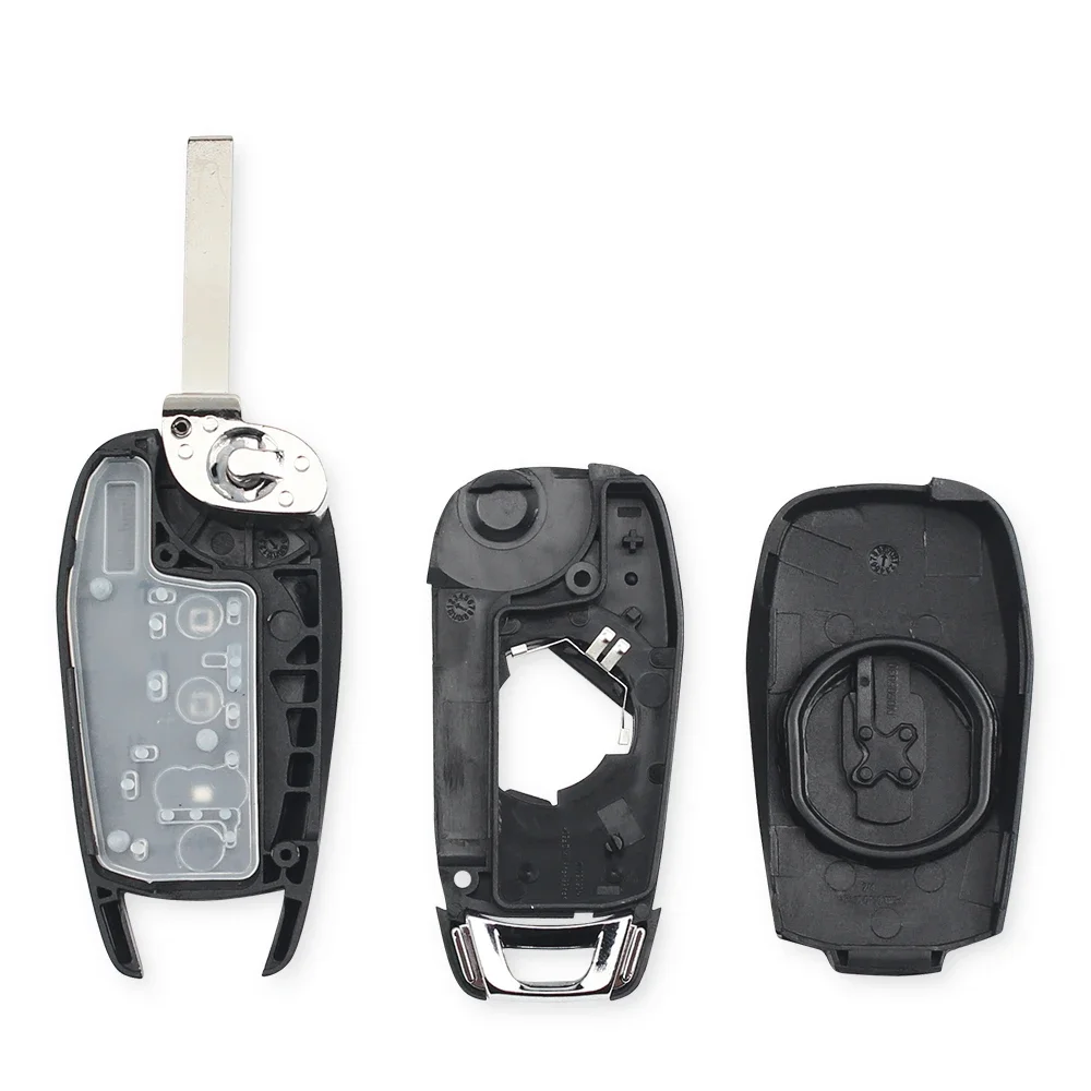 KEYYOU 2/3/4BNT Remote Flip Car Key Shell Case For Chevrolet Cruze Trax LS Badge Spark Sonic Aveo Tracker Onix RS Trailblazer