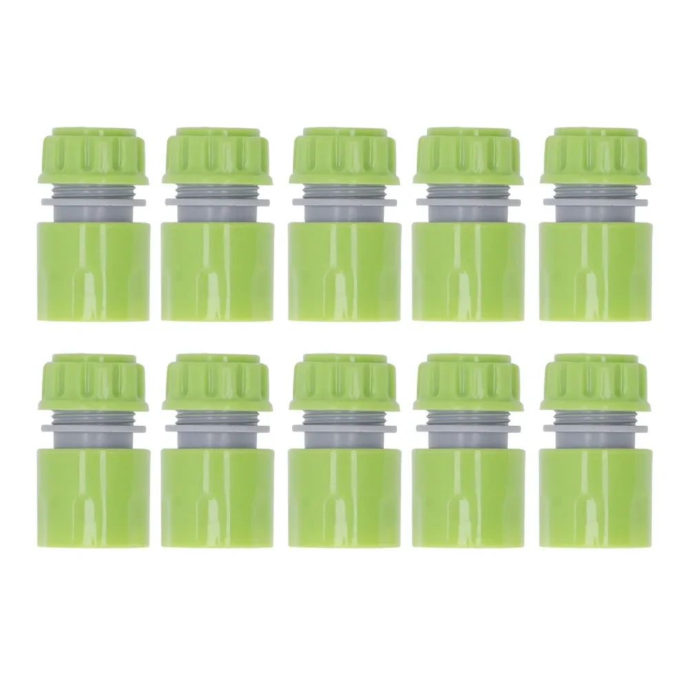 yes10pcs G1/2 Thread Water Quick Connectors ABS Easy Connect Water Pipe Quick Connector Green Leak-Proof