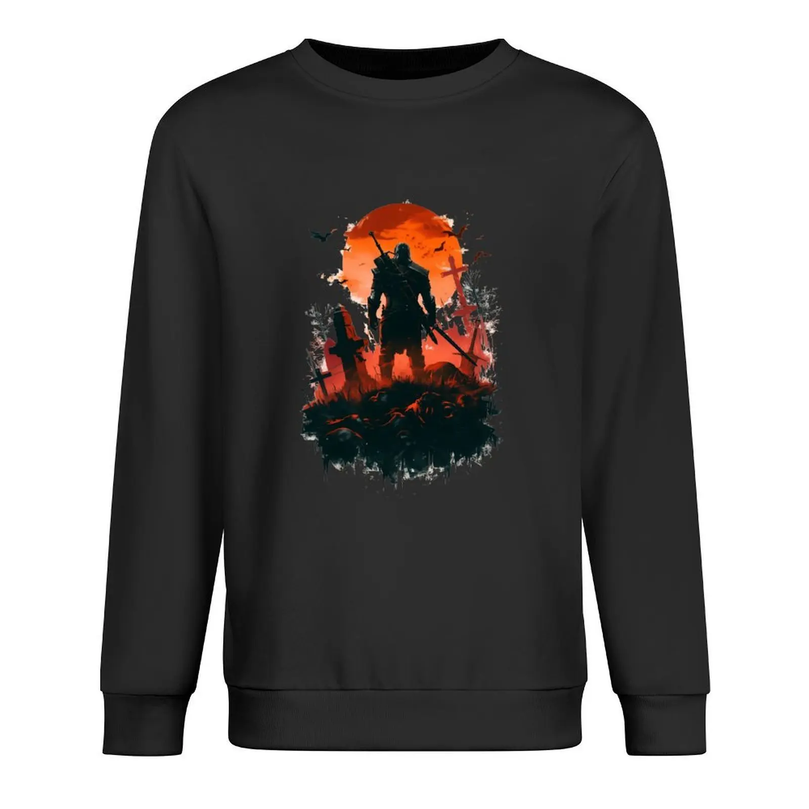 

Monster Slayer and the Blood Moon - Witcher Pullover tracksuit men tracksuit graphic t shirts men new sweatshirts
