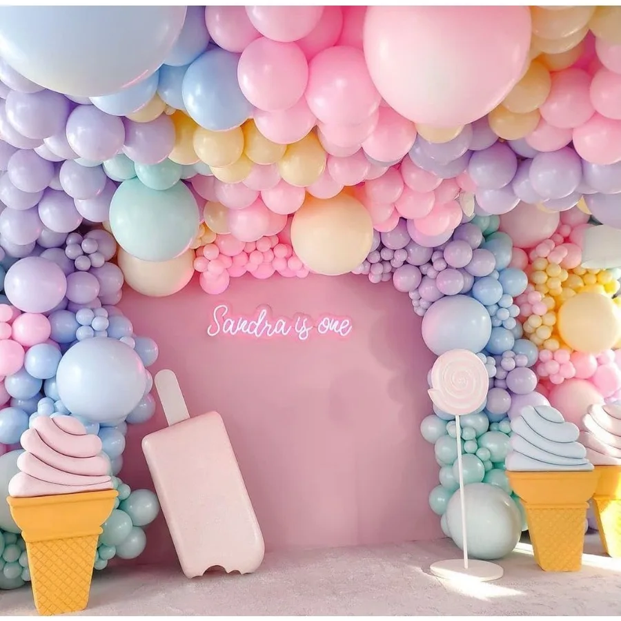 Pastel Rainbow Balloon Arch Kit 162 Stuks Macaron Diverse Kleurrijke Party Ballon Garland Kit voor Baby Douche Bruiloft Engagements