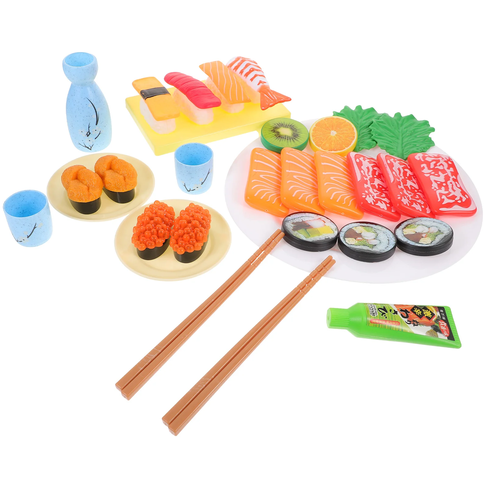 Simulation Sushi Mini House Decor Ornaments for Kids Toy Plastic Kitchen Accessories Photo Props Fake Child