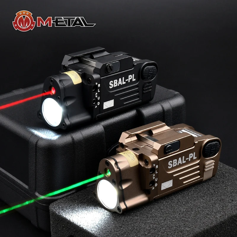 

WADSN SBAL-PL Laser Flashlight Tactical Hunting Weapon Light Red Green Ray White LED Strobe Lamp X300 X400 Airsoft Accessories