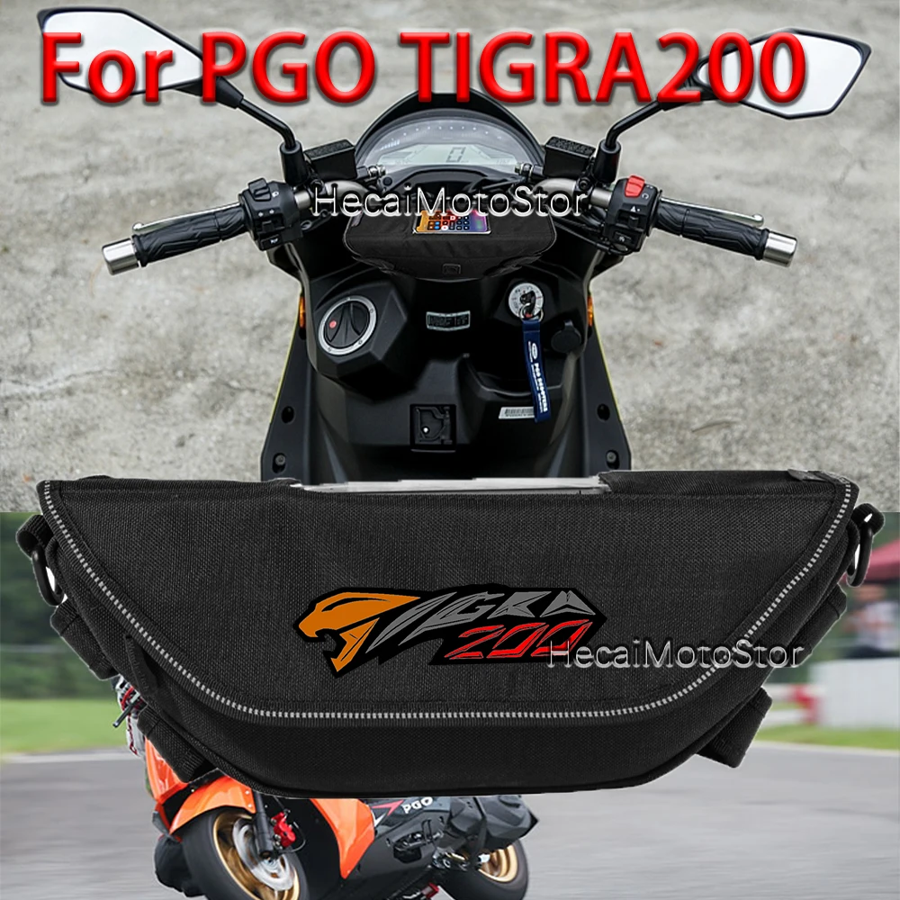 

Для PGO TIGRA200 Tigra 200 мотоциклетный аксессуар сумка для мотоцикла водонепроницаемая и пылезащитная сумка для хранения руля сумка для навигации