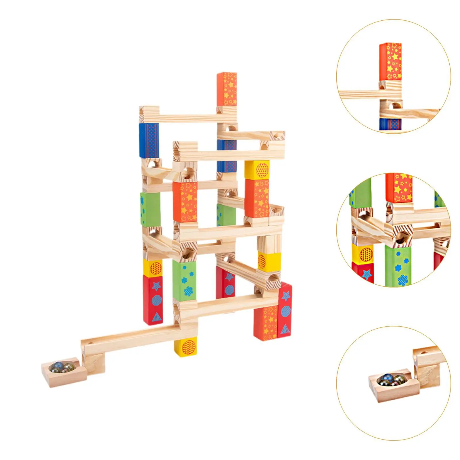 لتقوم بها بنفسك مسار خشبي لعبة رخامية تجميع الذاتي دعابة الدماغ السفينة الدوارة لتقوم بها بنفسك بناء مجموعات لعطلة هدية حلية هواية الأعمار 4-8