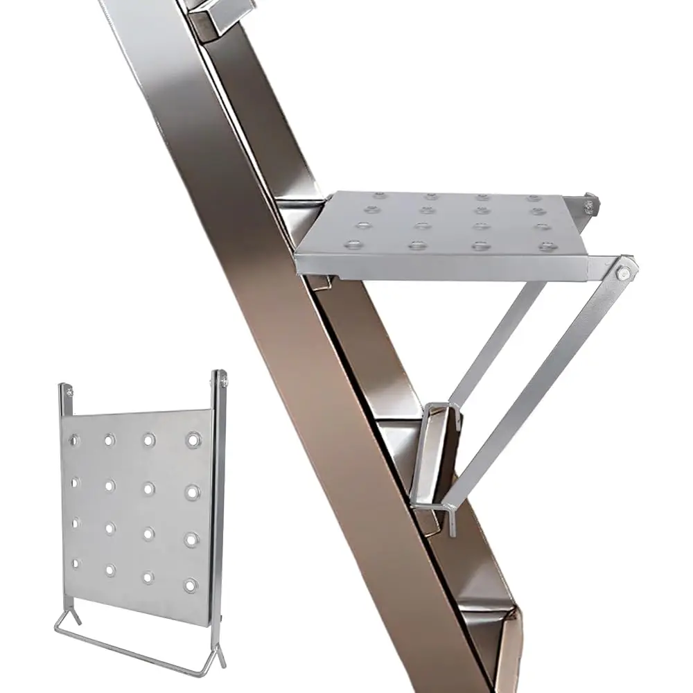 

Free Shipping-Foldable Ladder Platform, Anti-Slip Stable Work Platform Attachment Tool Tray for Step/Extension Folding Ladders T