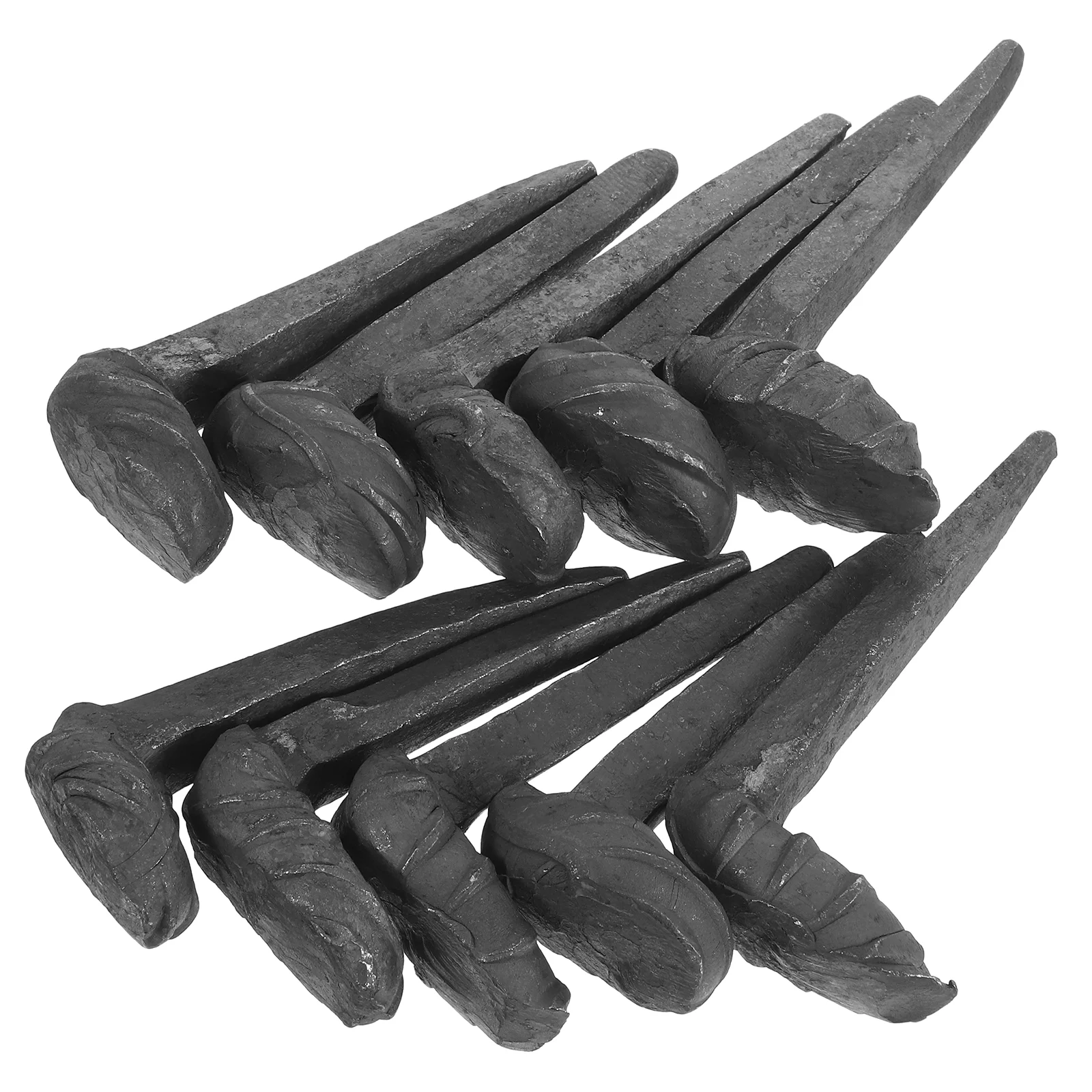 10 Pcs Railway Spikes Outdoor Railroad Safety for Rails Ties Construction Metal Nail