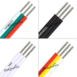3pin Wire LED Extension Cable 18 20 22AWG Electrical Cable For LED Strip WS2812B WS2811 SMD COB Lights Pixel SM JST Connector