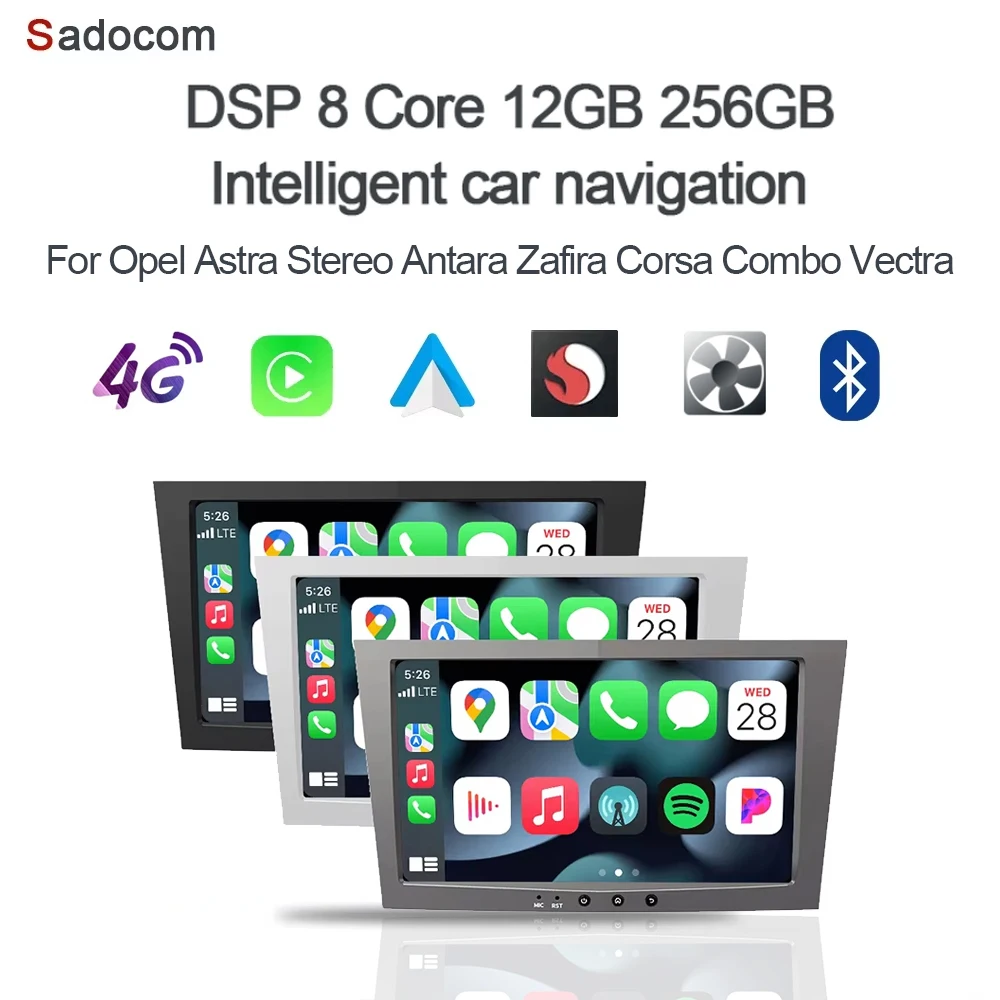 Carplay Android 14.0 carplay 12GB RAM 256GB Car Player GPS autoradio navigation For Opel Astra Antara Zafira multimedia