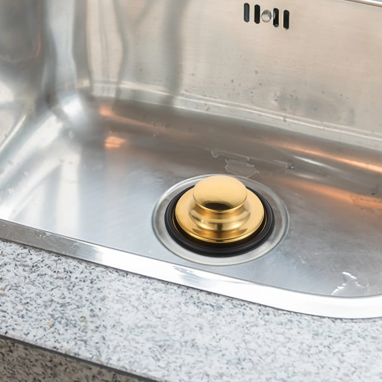 Silicone Kitchen Sink Drain Stopper Rubber Plug Replacement Garbage Disposal Stopper Universal Fit Durable Seal Cover for Waste