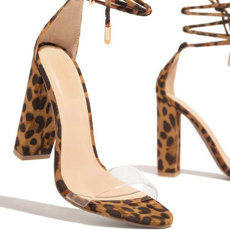 Scarpe estive da donna con tacco alto Sandali trasparenti T-stage Gladiatore Pompa sexy Copri tacco femminile Festa Matrimonio Donna Taglie forti