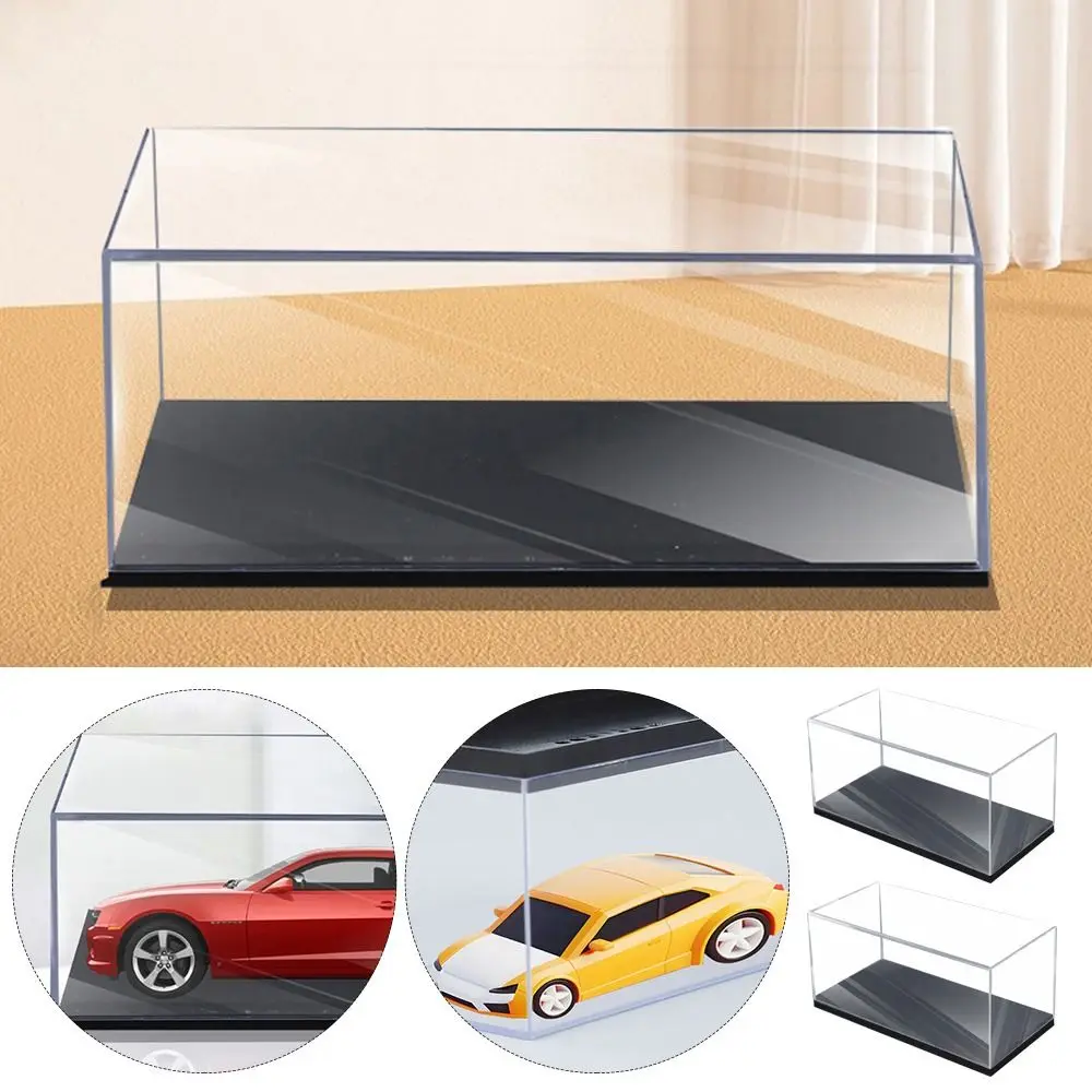 Practical 1/64 Diecast Model Car Display Box Transparent Acrylic Storage Box Dustproof DIY Model Car Dust Cover Toy Figures