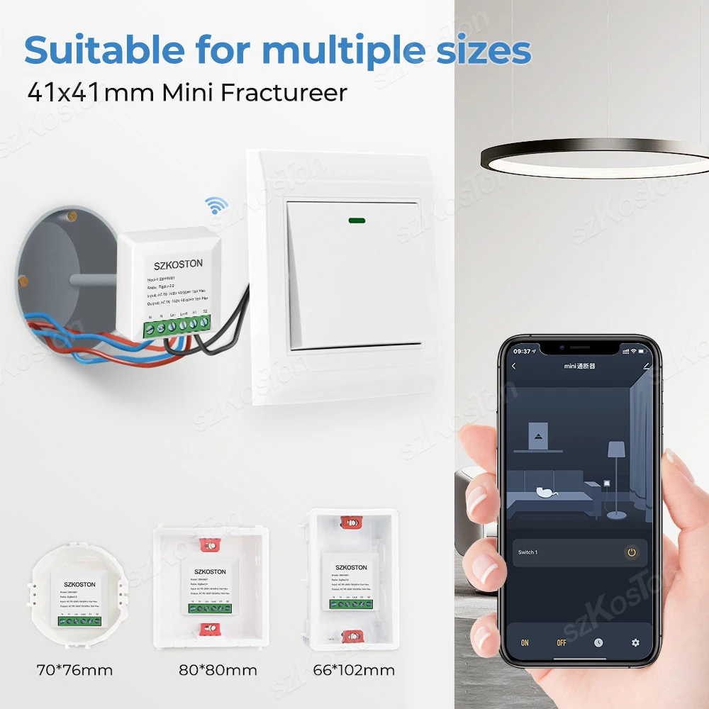 16A ZigBee Smart Switch Works With SmartThing Alexa Google Alice Home Assistant Zigbee2MQTT Tasmota for eWeLink Tuya Smart Life