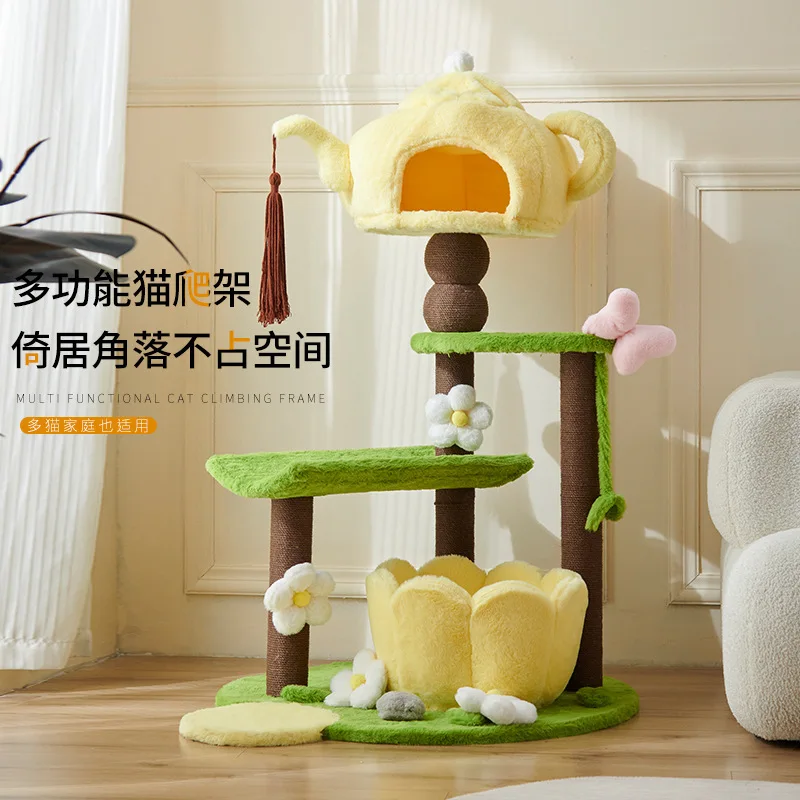 Cat Climbing Frame Nest Integrated Household Small Apartment Does Not Occupy The Tree Climbing Observation Platform