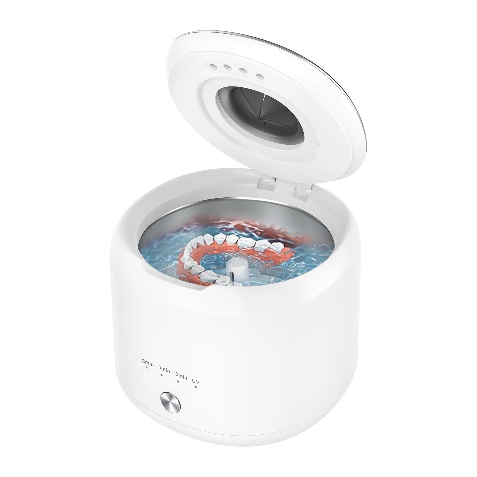 2026 Ultrasonic UV Cleaner With 200ml Stainless Tank Household Ultrasonic Cleaner for Aligner