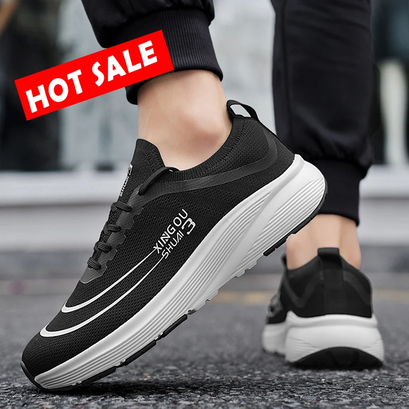 

Size 46 Unisex Running Shoes Summer Breathable Mesh Outdoor Sneakers Wear-resistant Shock-absorbing Women's Basketball Shoes