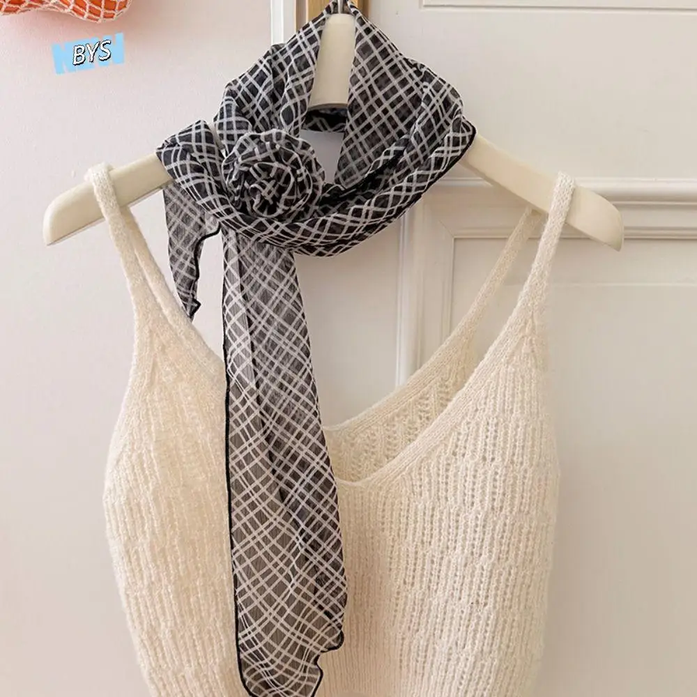 

Bow Ties Long Silk Scarf Cravat Wrap Polka Dot Scarves Collocation Clothing Accessories Scarf Accessories