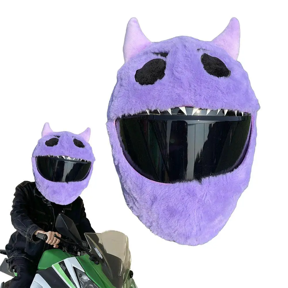

NEW Helmet Protection Cartoon Plush Animal Motorcycle Soft Accessories Funny Protection Cover Motorcycle Helmet Full Fabric A8V4