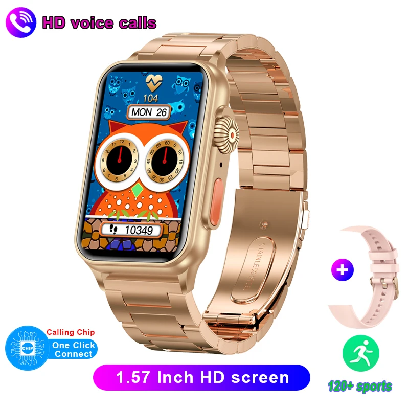 Bluetooth Call Smart Watch Push Message Voice Assistant Fitness Tracker Music Playback Steps Smartwatch Men Women Android IOS