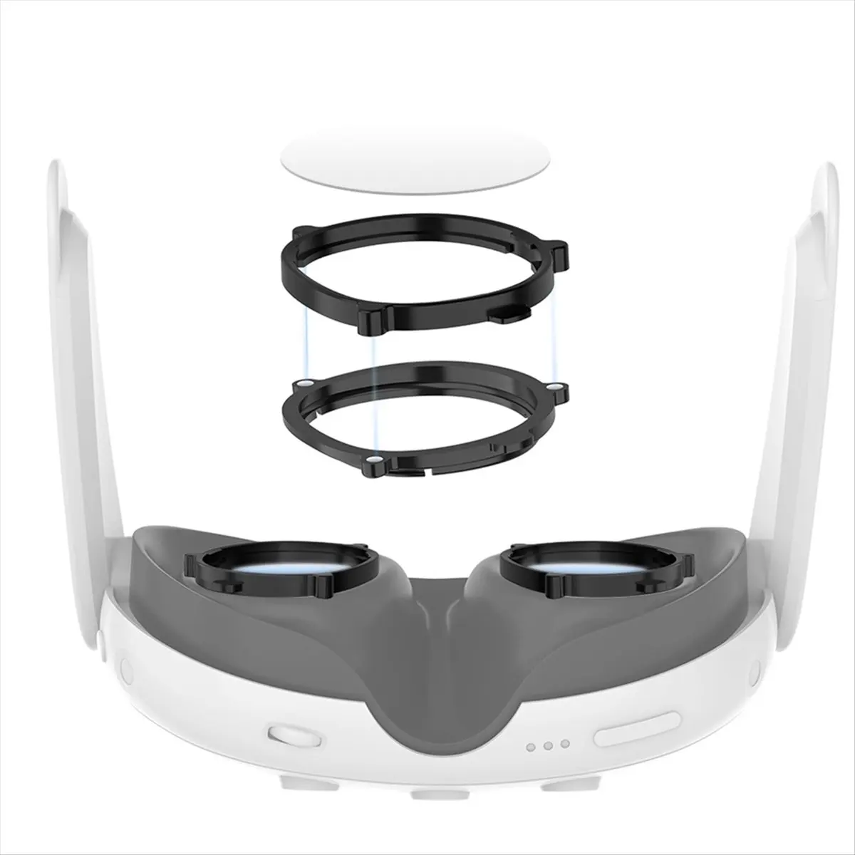 AABFK VR Lens Frame for Meta Quest 3 Lenses Magnetic Eyeglass Frame Quick Disassemble VR Accessories