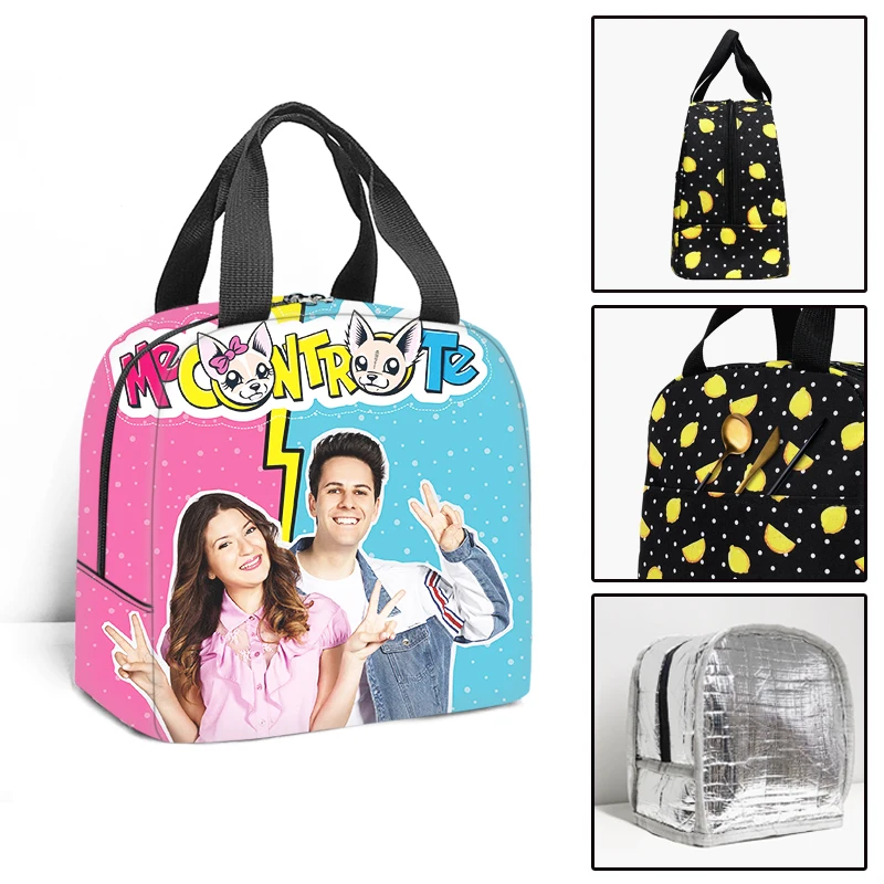 Cartoon Youthful Me contro Te 3D Print Insulated Portable Handbags Ice Bags Work Lunchbox Thermal insulation Food Lunch Bag