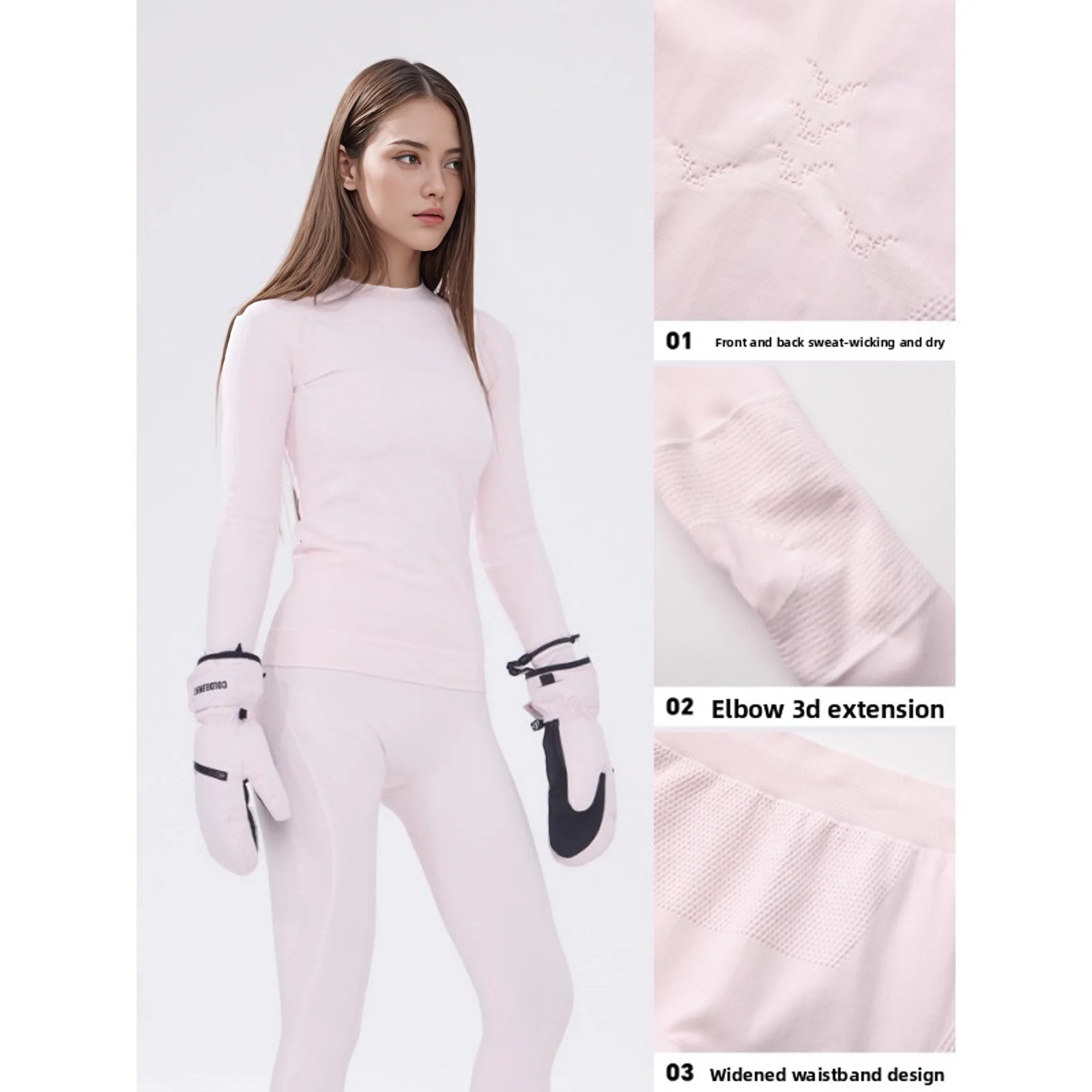 Coldelement Ski Quick-Drying Underwear Set Winter Sports Moisture-Wicking Performance For Outdoor Activities Mountaineering