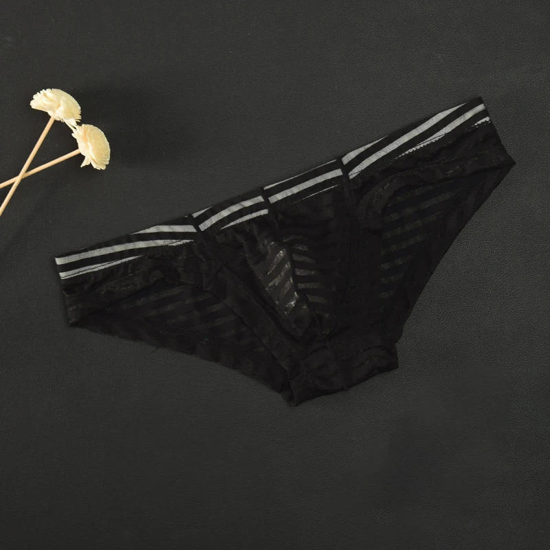 قم برفع أسلوبك باستخدام هذه الملابس الداخلية الملاكم الشبكية المخططة المثيرة للرجال التي تقدم راحة وتحسين التهوية #3