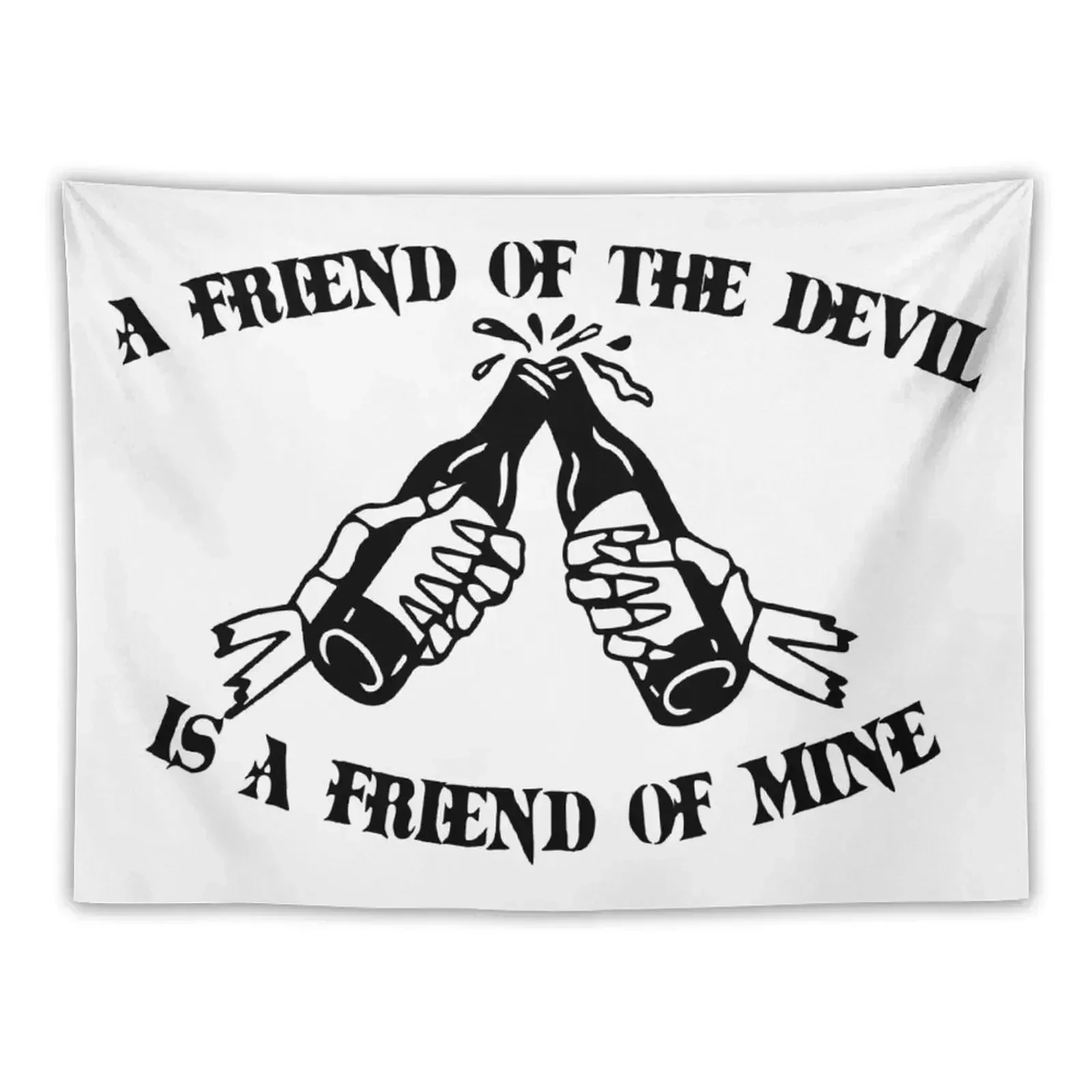 

Friend of the Devil Tapestry Aesthetic Room Decors Outdoor Decor Room Ornaments Decoration Wall Tapestry