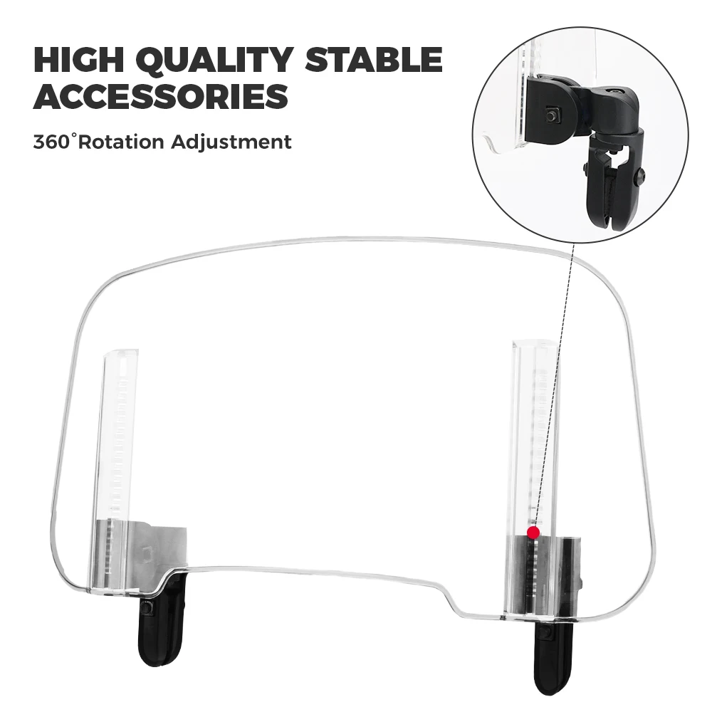 KEMIMOTO Motorcycle Windshield Deflector Adjustable Universal for BMW R1250GS R1200GS Heighten Extension Windscreen Accessories