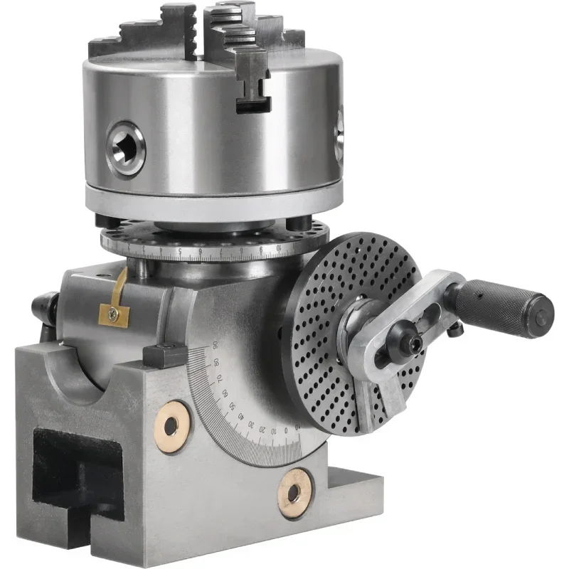 Universal indexing head, milling machine, indexing head, hand-cranking, fast vertical and lying dual-purpose, universal